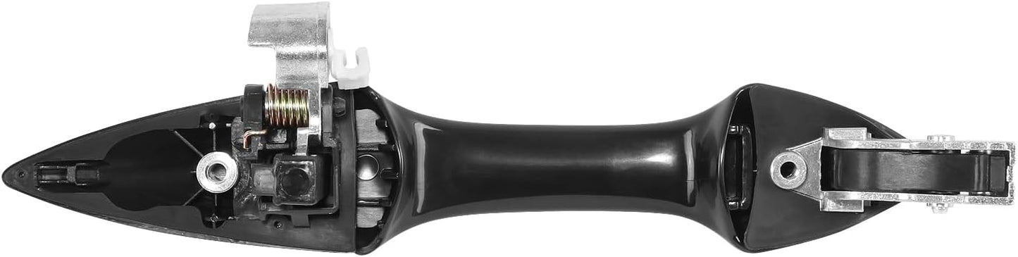 DNA MOTORING Rear Left Outer Door Handle Compatible with 07-11 Honda Odyssey, Primed Black, OEM-DHO-01136, 72680SHJA01