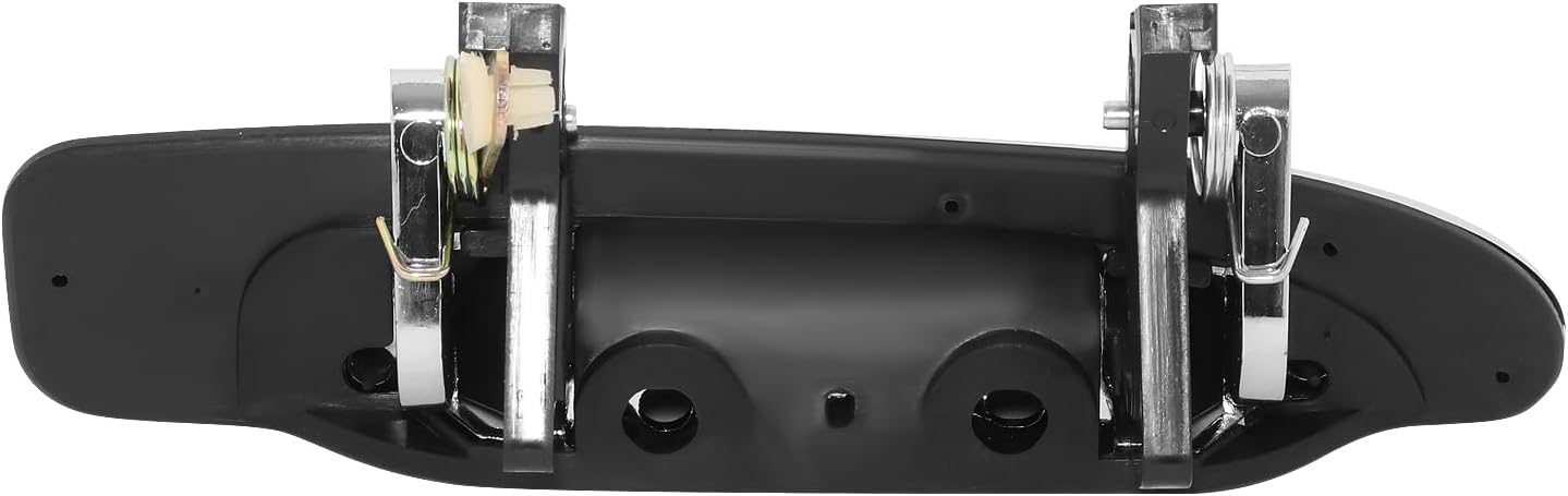 DNA MOTORING Rear Left Side Outer Door Handle Compatible with 92-11 Crown Victoria, Chrome/Black,OEM-DHO-00796, 6W7Z5426605A, FO1520101