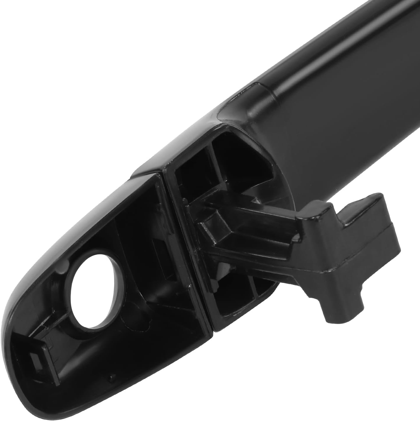 DNA MOTORING Front Driver Outer Door Handle Compatible with 03-09 Lexus GX470, 03-09 4Runner, 05-15 Tacoma, w/Keyhole, Black, OEM-DHO-01487