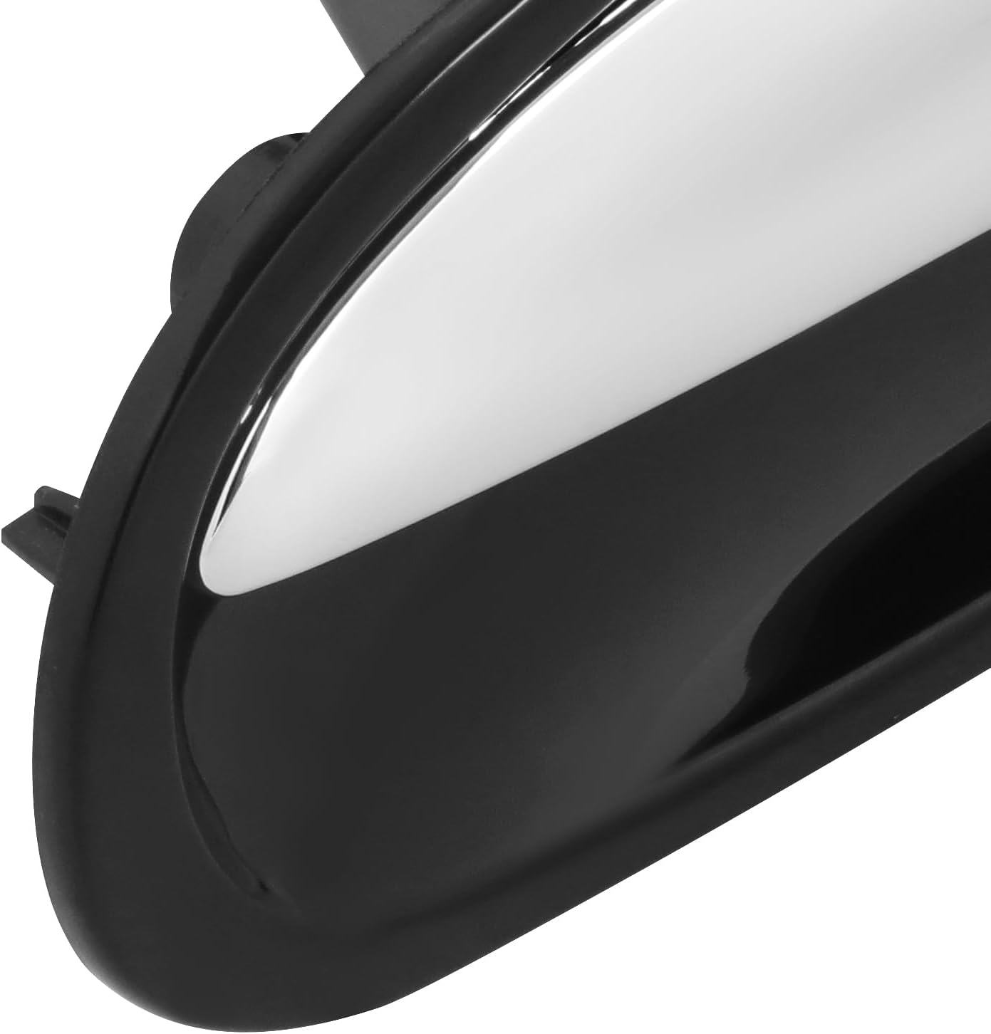 DNA MOTORING Front Left Outer Door Handle Compatible with 96-00 Honda Civic Sedan, W/Key Hole, Black/Chrome Lever, OEM-DHO-01069, 72180S01A01