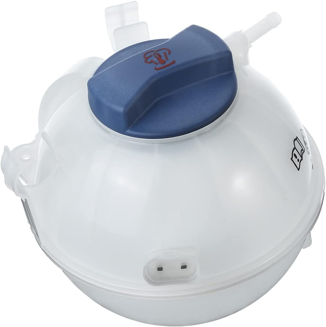 DNA MOTORING OEM-RT-VW3014104 Coolant Overflow Reservoir w/Cap Compatible with 06-13 A3 / 08-14 TT / 13-16 Beetle / 10-14 Golf / 05-16 Jetta / 06-09 Rabbit 1.4L, 1.8L, 2.0L Turbo, 2.5L, 3.2L, 3.6L