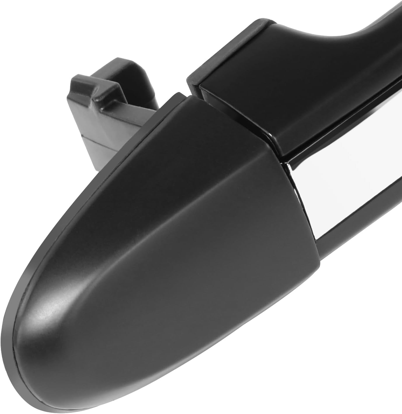 DNA MOTORING Rear Left/Right Outer Door Handle Compatible with 07-12 Hyundai Santa Fe, Black Chrome, OEM-DHO-01218