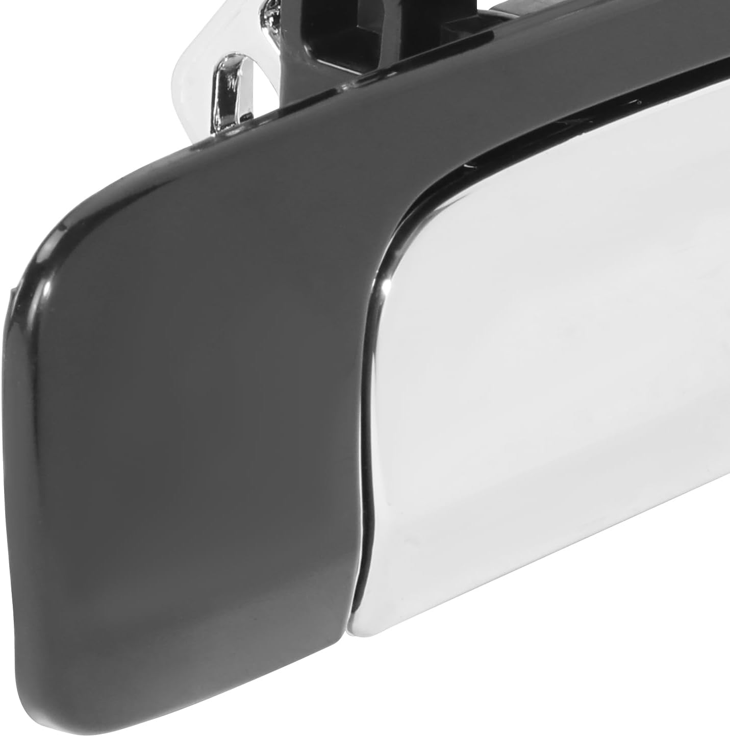 DNA MOTORING Rear Right Outer Door Handle Compatible with 01-05 Honda Civic Sedan, Black/Chrome, OEM-DHO-01057