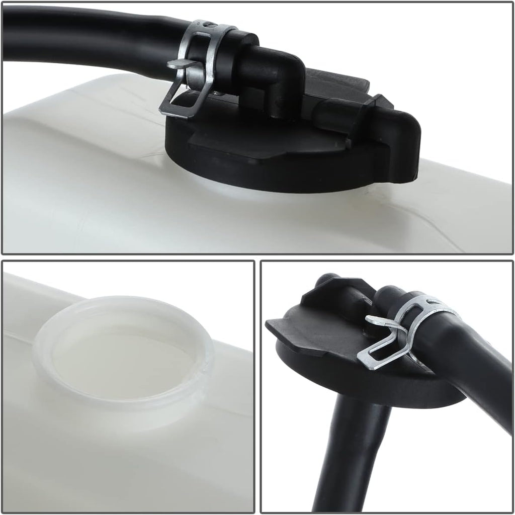 DNA MOTORING OEM-RT-LX3014101 OE Style Coolant Overflow Reservoir Tank w/Cap and Hose Compatible with 91-97 Land Cruiser / 96-97 LX450