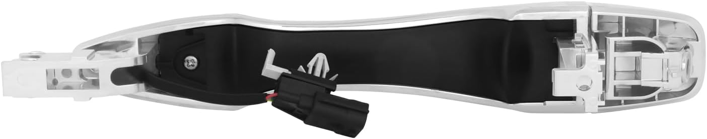 DNA MOTORING Front Right Outer Door Handle Compatible with 13-18 Nissan Altima Sedan / 13-19 Pathfinder, w/Smart Entry, Chrome, OEM-DHO-01347
