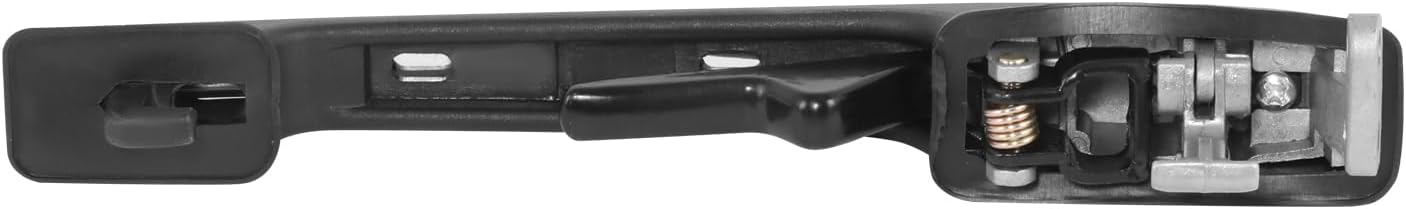 DNA MOTORING Rear Passenger Side Outer Door Handle Compatible with 80-87 Audi 4000 84-87 4000 Quattro, Black/Chrome, OEM-DHO-00018