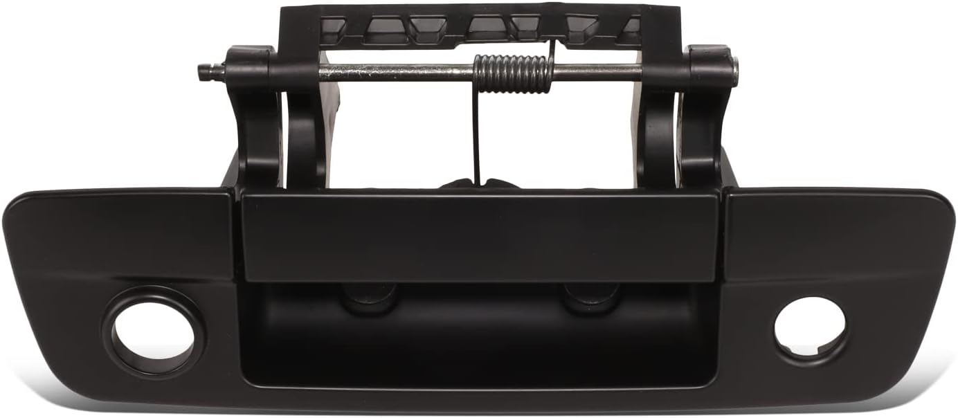 DNA MOTORING THO-PF-00031 Rear Tailgate Handle Compatible with 09-10 Dodge Ram 1500/2010 Dodge Ram 2500 3500,With Keyhole & Camera Hole,Black