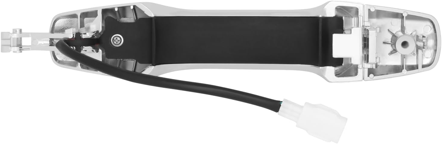 DNA MOTORING Rear Passenger Outer Door Handle Compatible with 08-15 LX570, Land Cruiser, Chrome, OEM-DHO-01533