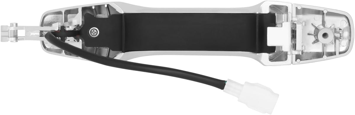 DNA MOTORING Rear Passenger Outer Door Handle Compatible with 08-15 LX570, Land Cruiser, Chrome, OEM-DHO-01533