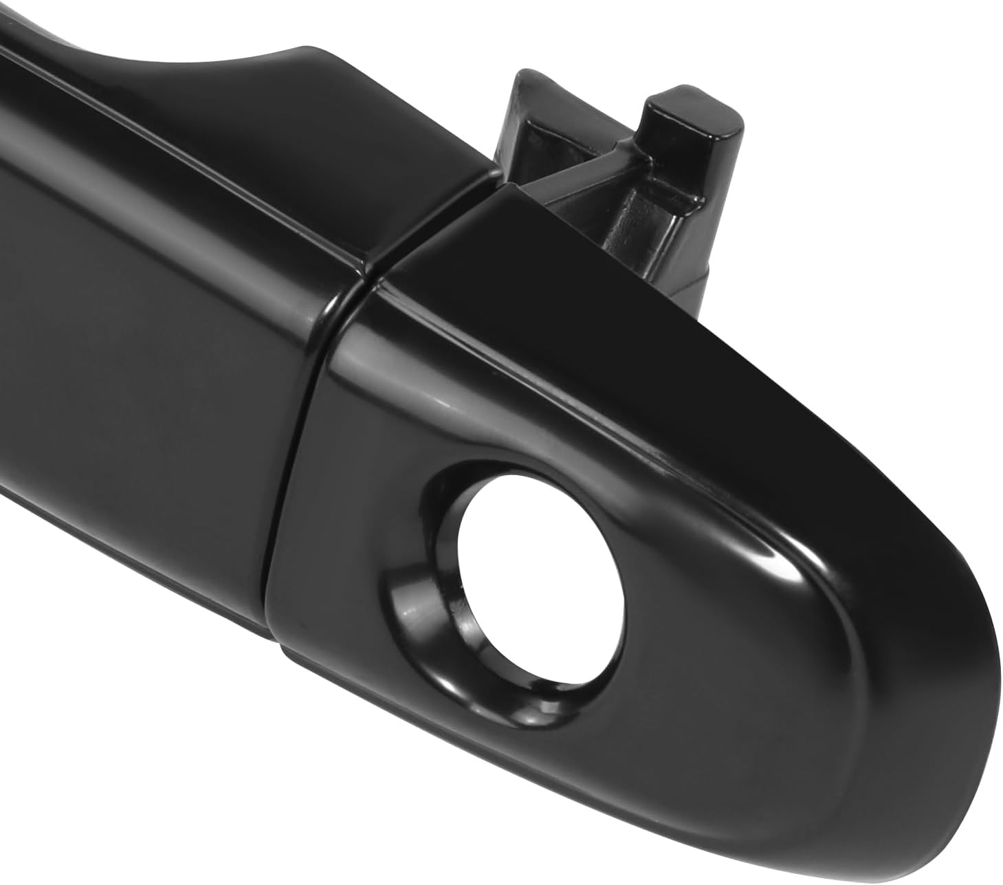 DNA MOTORING Front Driver Outer Door Handle Compatible with 03-09 Lexus GX470, 03-09 4Runner, 05-15 Tacoma, w/Keyhole, Black, OEM-DHO-01487