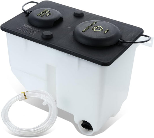 DNA MOTORING OEM-RT-FO1288171 Combination Coolant Overflow Reservoir Tank w/Caps, Hose and Pump Compatible with 87-96 Ford Bronco / 91-94 Explorer / 88-97 F Super Duty / 87-97 F-150 F-250 F-350