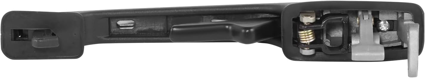 DNA MOTORING Rear Driver Side Outer Door Handle Compatible with 80-87 Audi 4000 84-87 4000 Quattro,Black/Chrome, OEM-DHO-00017