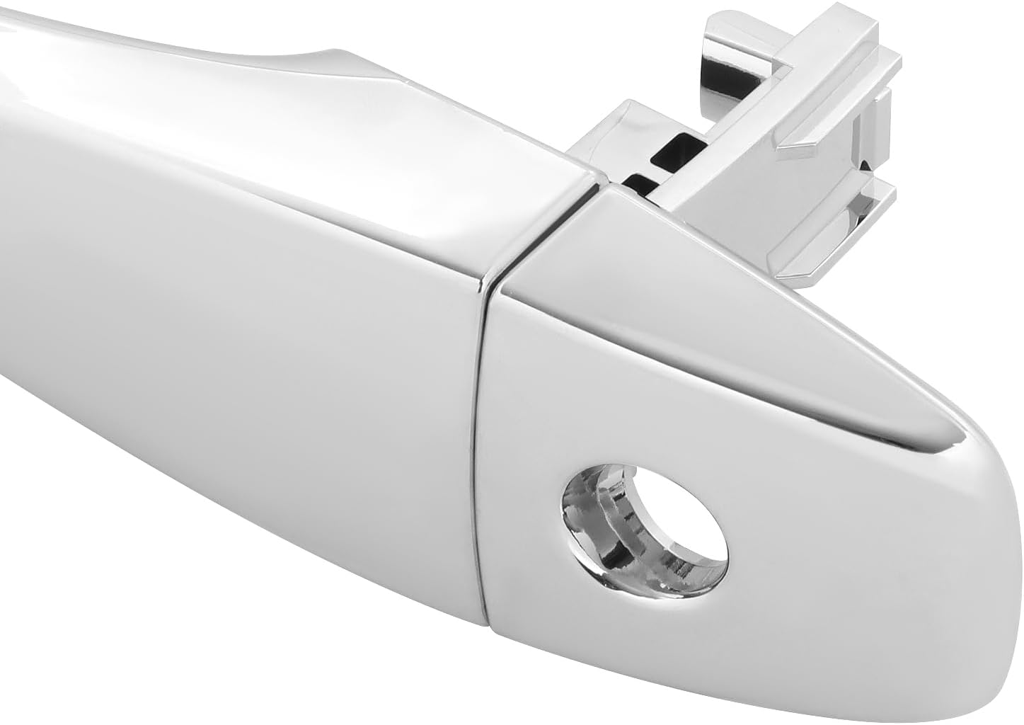 DNA MOTORING Front Left Outer Door Handle Compatible with 13-18 Nissan Altima / 13-19 Pathfinder, W/Key Hole, Chrome, OEM-DHO-01344, 826403TA0A