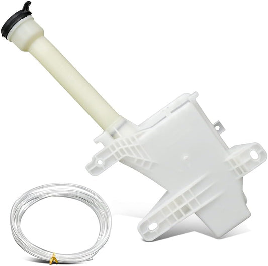 Auto Dynasty GM1288221 Factory Style Car Windshield Washer Reservoir Tank - Reservoir Cap | Filler Tube | Washer Fluid Pump - Compatible with Chevrolet Sonic 12-16, White