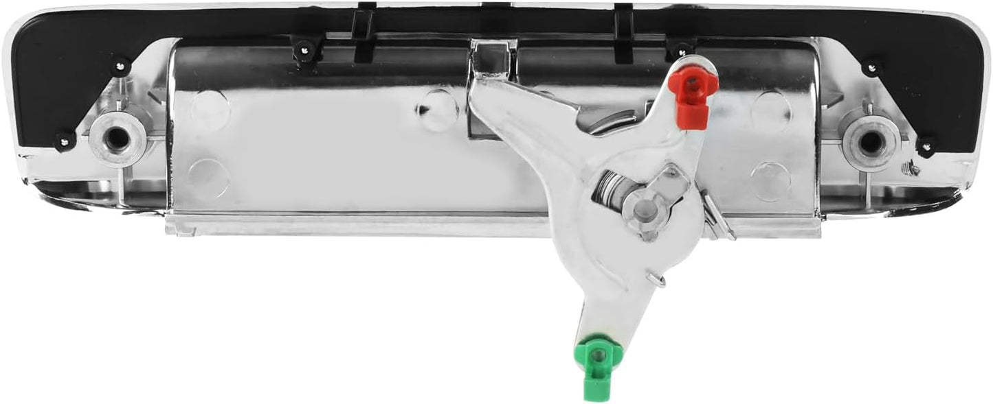 DNA MOTORING Rear Outer Tail Gate Handle Compatible with 05-08 Toyota Tacoma w/o Camera Hole,Chrome, THO-PF-00061