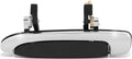 DNA MOTORING Rear Left Side Outer Door Handle Compatible with 92-11 Crown Victoria, Chrome/Black,OEM-DHO-00796, 6W7Z5426605A, FO1520101