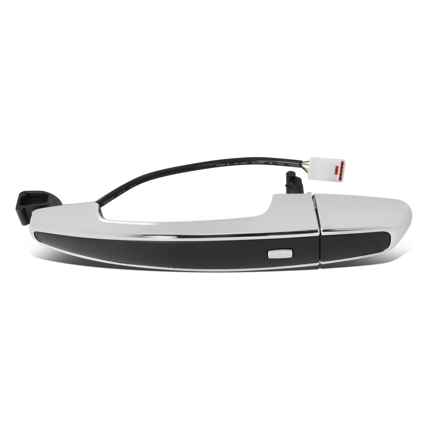 DNA MOTORING OEM-DHO-00484 Rear Left/Right Side Door Pull Handle Compatible with 2014-2018 Silverado/Sierra 1500 Crew Cab, Chrome
