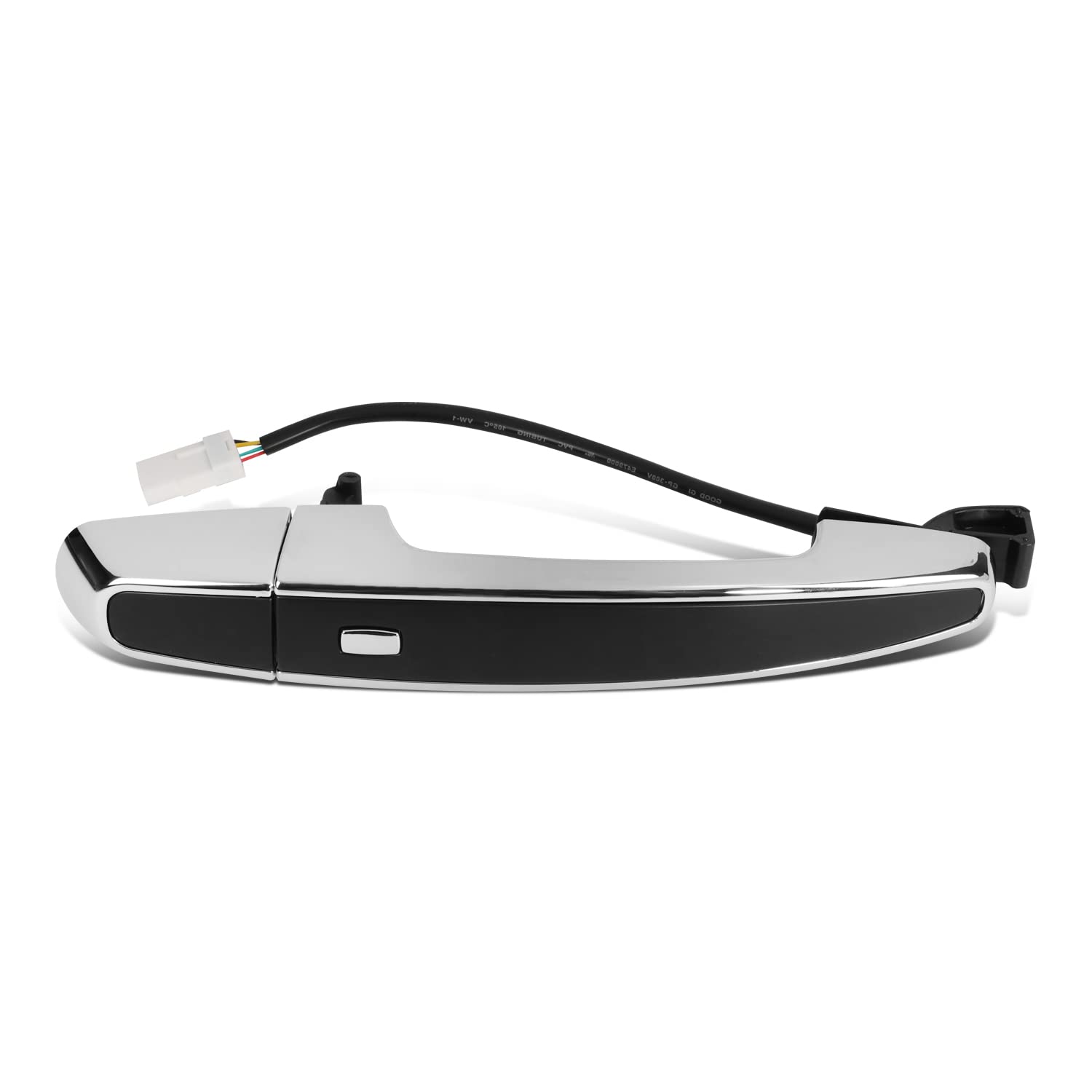 DNA MOTORING OEM-DHO-00484 Rear Left/Right Side Door Pull Handle Compatible with 2014-2018 Silverado/Sierra 1500 Crew Cab, Chrome