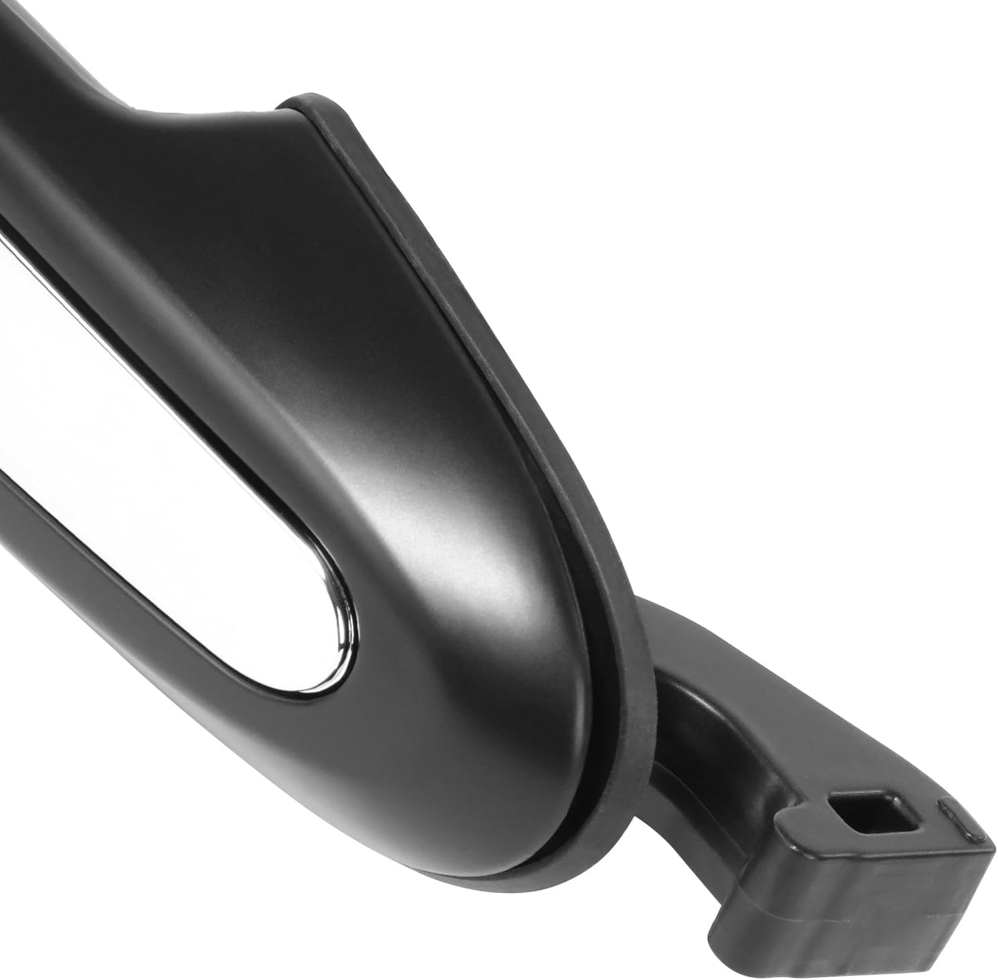 DNA MOTORING Rear Left/Right Outer Door Handle Compatible with 07-12 Hyundai Santa Fe, Black Chrome, OEM-DHO-01218