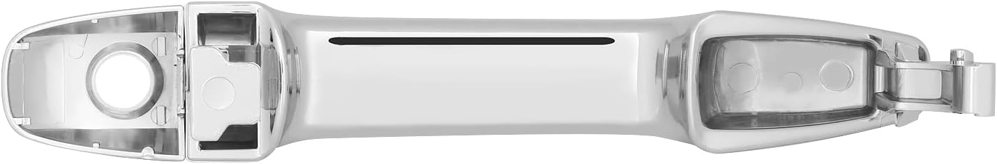DNA MOTORING Front Driver Outer Door Handle Compatible with 03-09 GX470, 05-12 Avalon, 05-15 Tacoma, Without Passive Entry, w/Keyhole, Chrome, OEM-DHO-01526