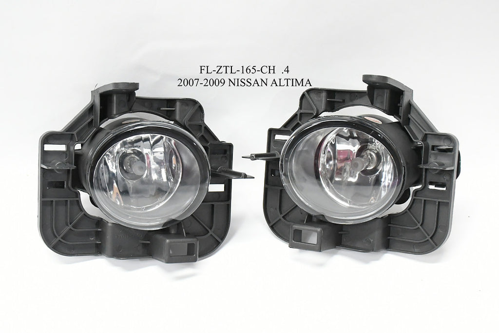 FOG LIGHTS FOR 07-09 NISSAN ALTIMA CHROME CLEAR DIRECT CONNECT FL ZTL-165-CH