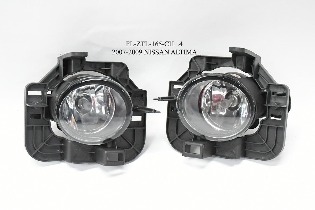 FOG LIGHTS FOR 07-09 NISSAN ALTIMA CHROME CLEAR DIRECT CONNECT FL ZTL-165-CH