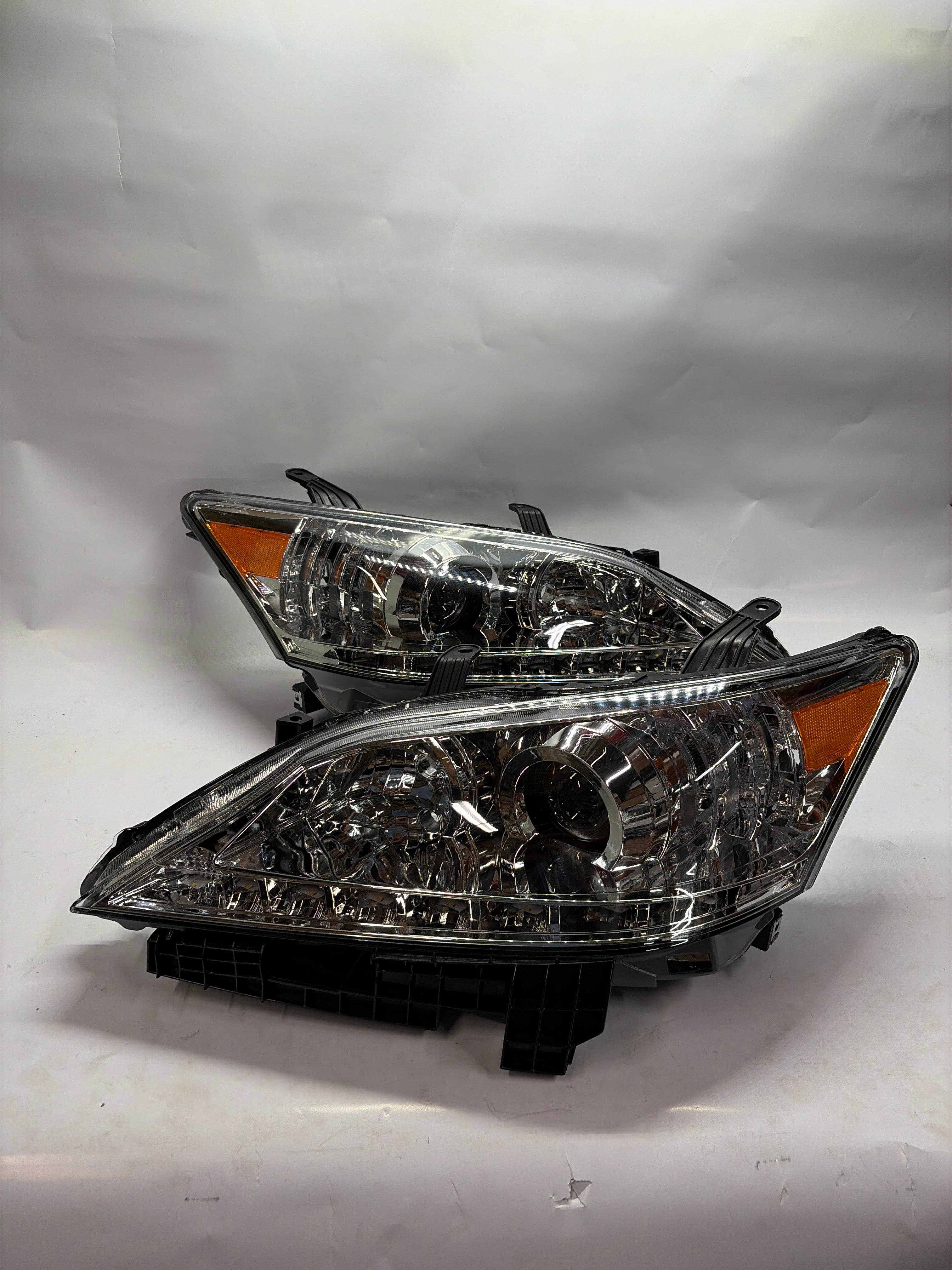 YAA-ES-2255-CH 10-12 Lexus es350 chrome amber headlights