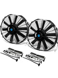 12" INCH ELECTRIC RADIATOR COOLING FAN KIT CAN ATTACH TO ANY RADIATOR NO FAN SHROUD NEEDED RAF-12-X2