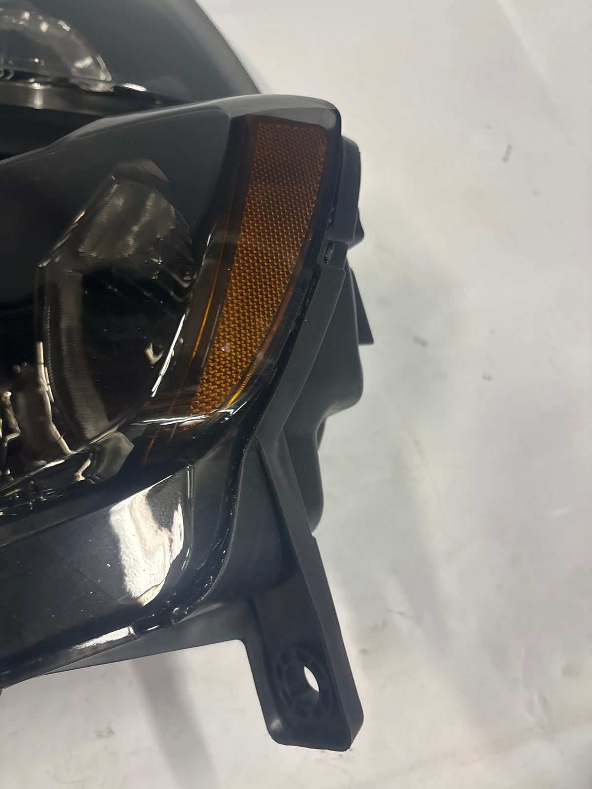 11-13 JEEP GRAND CHEROKEE BLACK SMOKED AMBER HEADLIGHTS LUCES