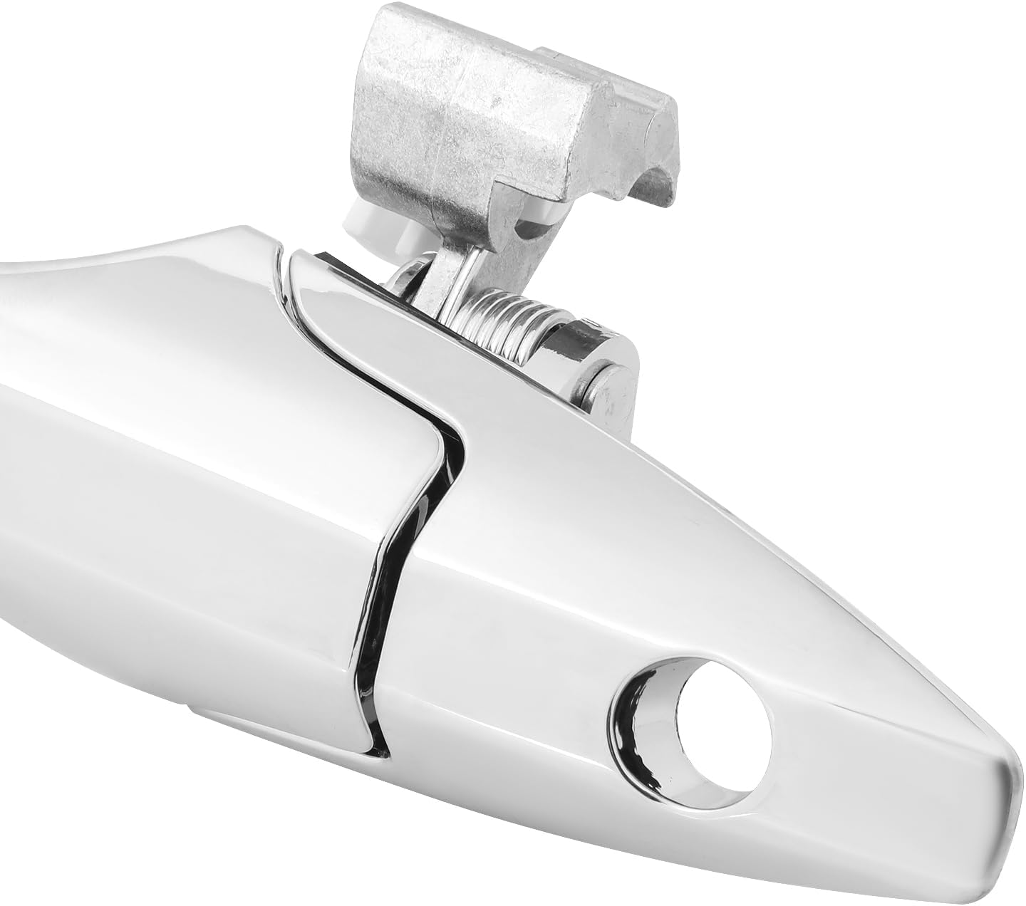 DNA MOTORING Front Left Outer Door Handle Compatible with 07-13 Acura MDX, w/Keyhole, Chrome, OEM-DHO-01037