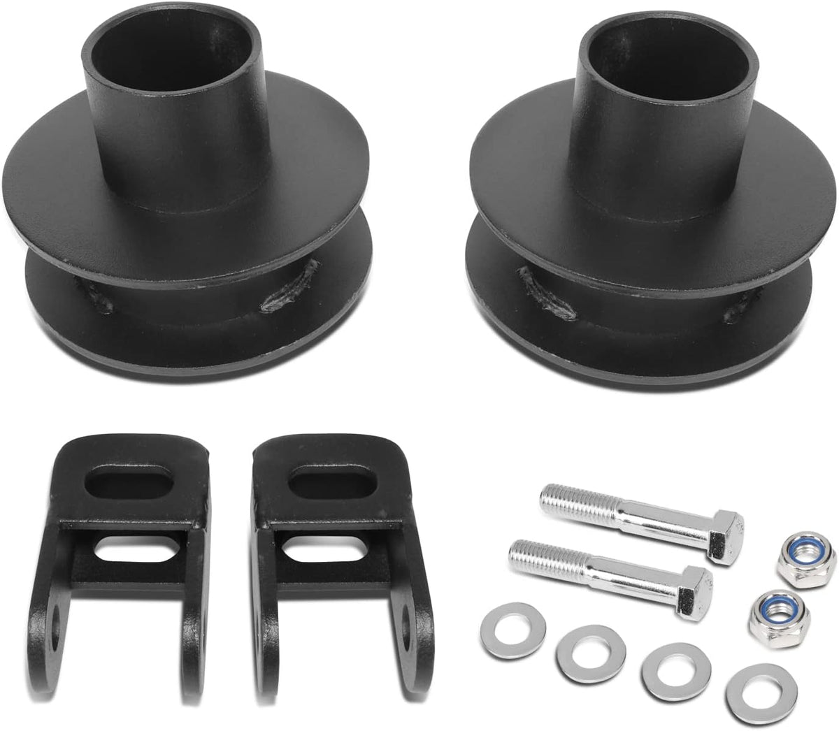 2" Front Leveling Lift Kit Coil Spring Spacers w/Shock Extensions Compatible with 05-22 F250 Super Duty / F350 Super Dut