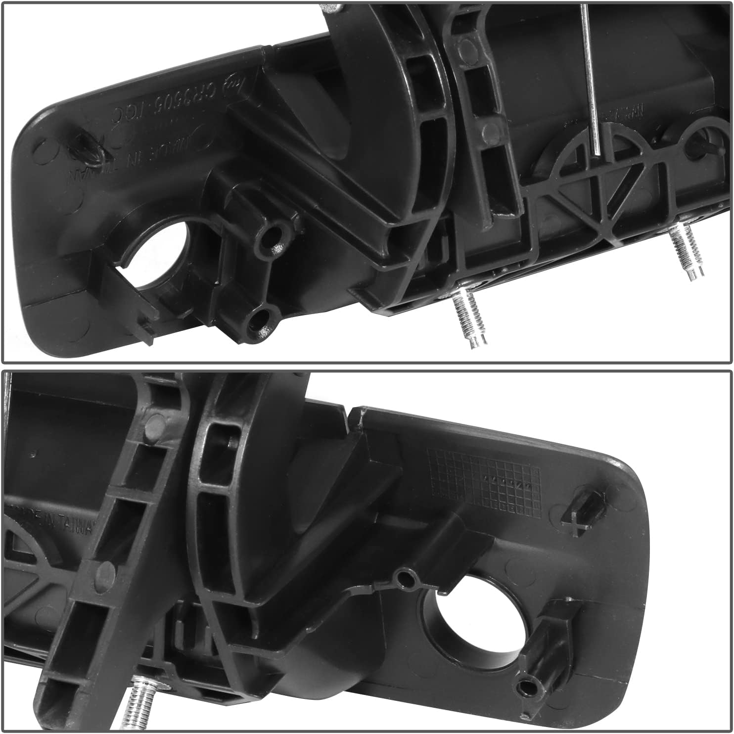 DNA MOTORING THO-PF-00031 Rear Tailgate Handle Compatible with 09-10 Dodge Ram 1500/2010 Dodge Ram 2500 3500,With Keyhole & Camera Hole,Black