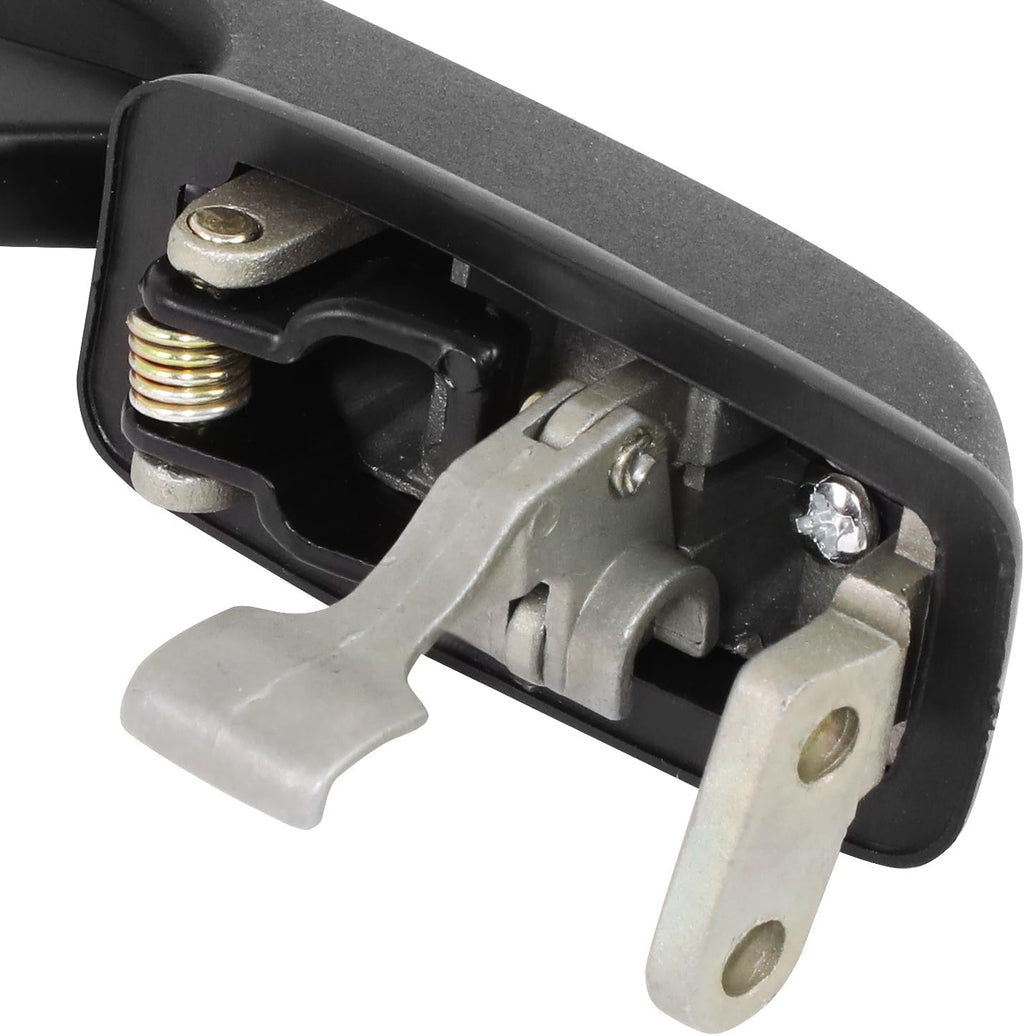 DNA MOTORING Rear Driver Side Outer Door Handle Compatible with 80-87 Audi 4000 84-87 4000 Quattro,Black/Chrome, OEM-DHO-00017
