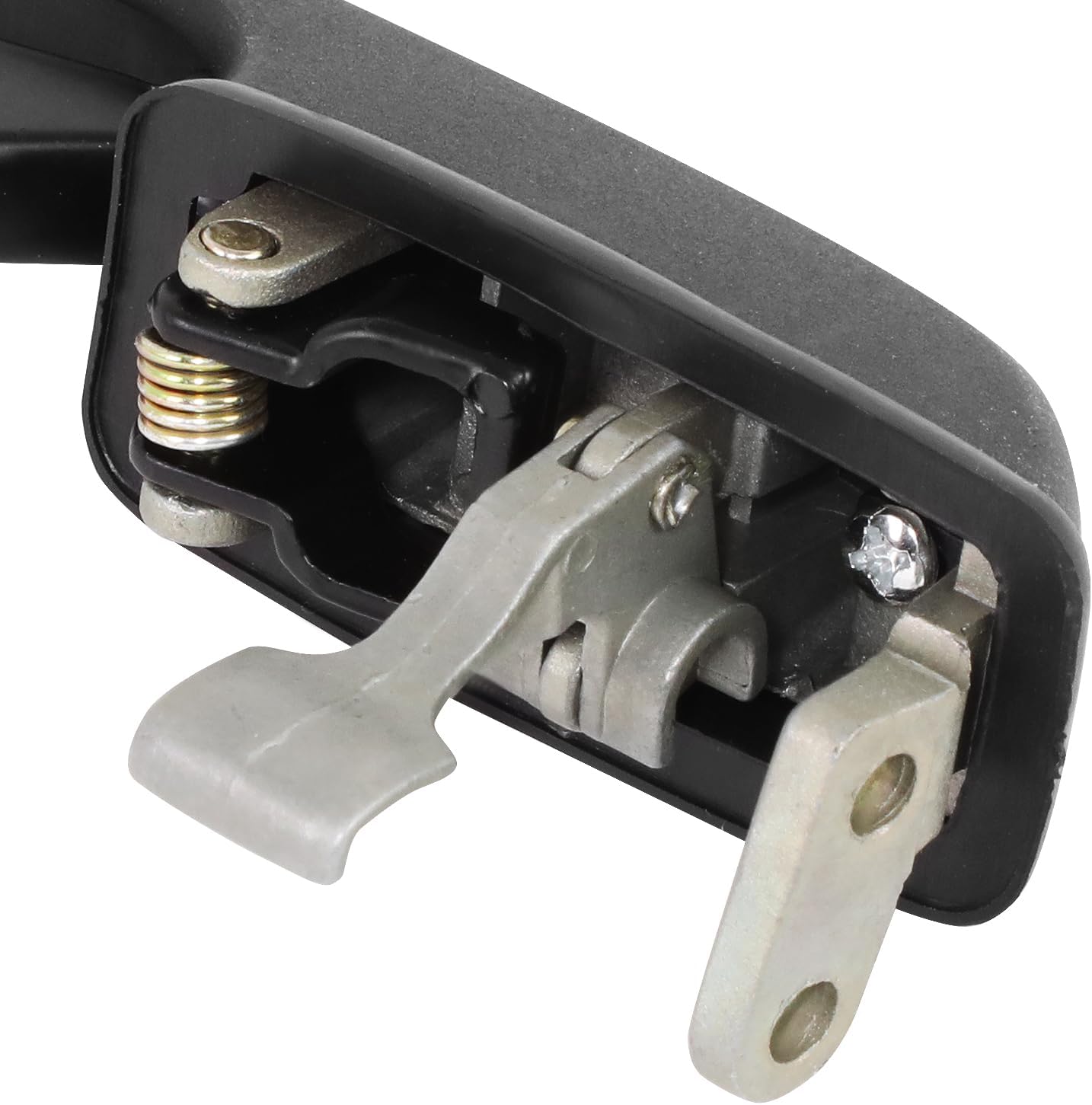 DNA MOTORING Rear Driver Side Outer Door Handle Compatible with 80-87 Audi 4000 84-87 4000 Quattro,Black/Chrome, OEM-DHO-00017