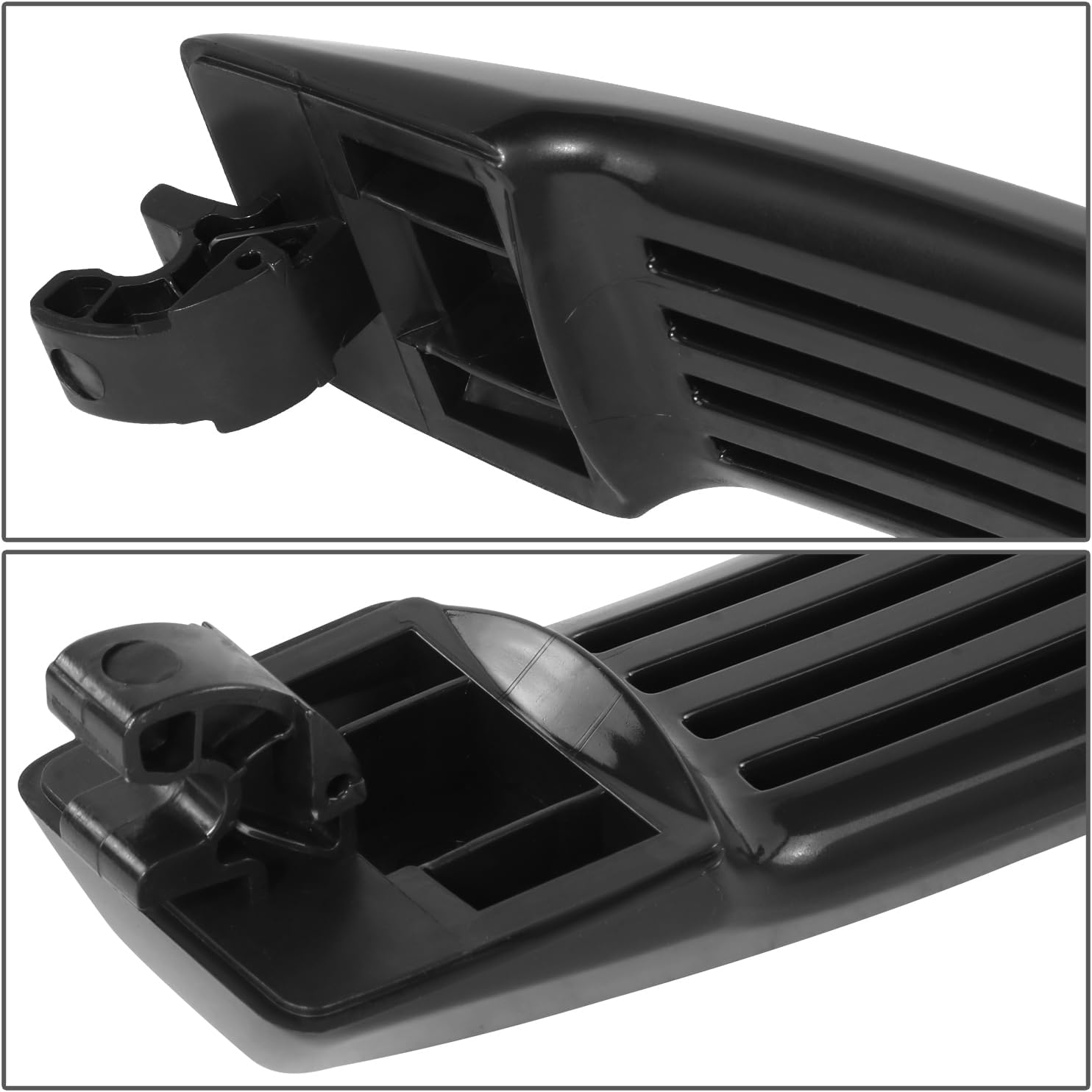 DNA MOTORING Rear Driver, Passenger Outer Door Handle Compatible with 05-10 Nissan Armada, 04 Pathfinder, 04-15 Titan, Black, OEM-DHO-01430