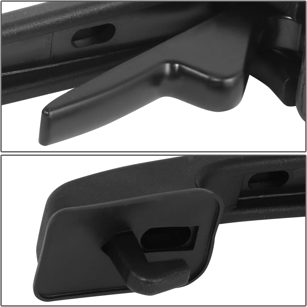 DNA MOTORING Rear Passenger Side Outer Door Handle Compatible with 80-87 Audi 4000 84-87 4000 Quattro, Black/Chrome, OEM-DHO-00018