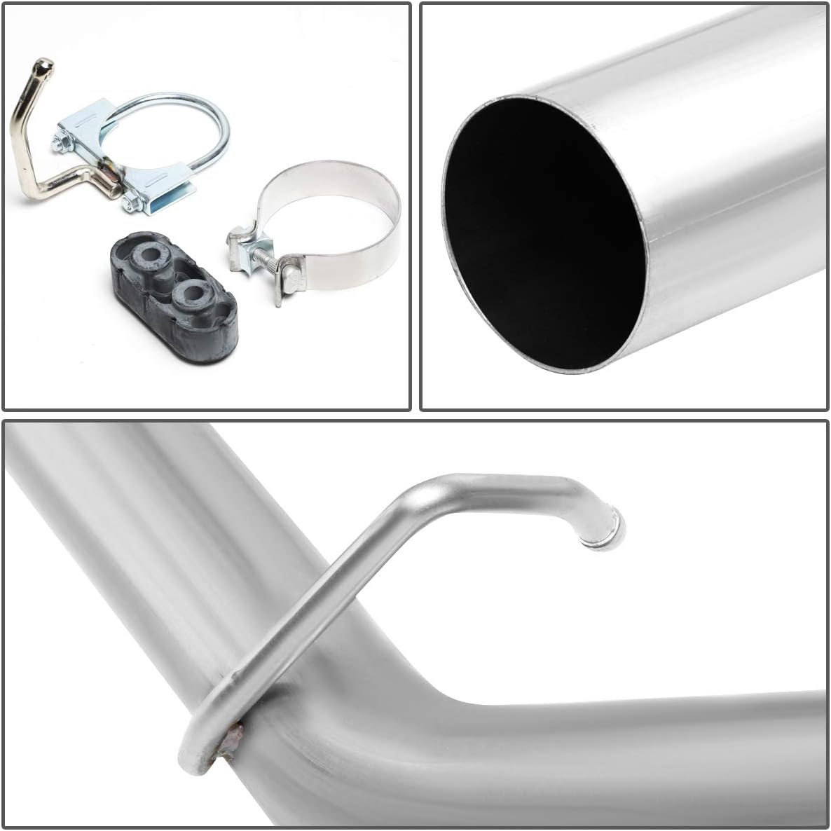 DNA MOTORING CBE-MU-CS09-53L Stainless Steel Cat Back Exhaust System [Compatible with 09-13 Chevy Silverado GMC Sierra 1500 6.2L V8 ]