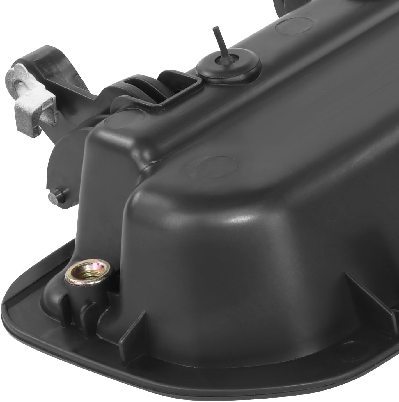 DNA MOTORING - Mango de puerta trasera exterior compatible con Honda Ridgeline 06-14 sin orificio de cámara, imprimado negro, OEM-THO-00152