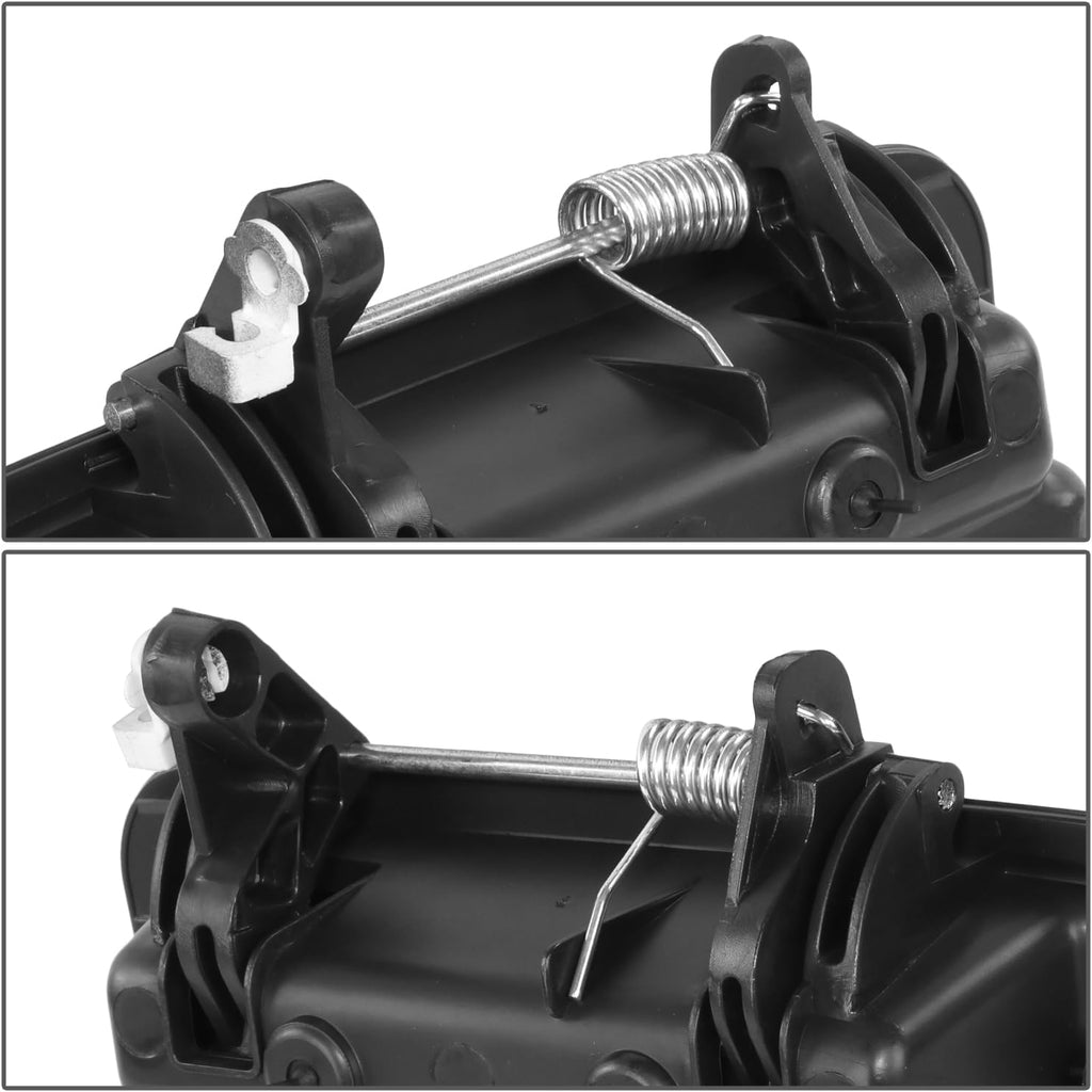 DNA MOTORING - Mango de puerta trasera exterior compatible con Honda Ridgeline 06-14 sin orificio de cámara, imprimado negro, OEM-THO-00152