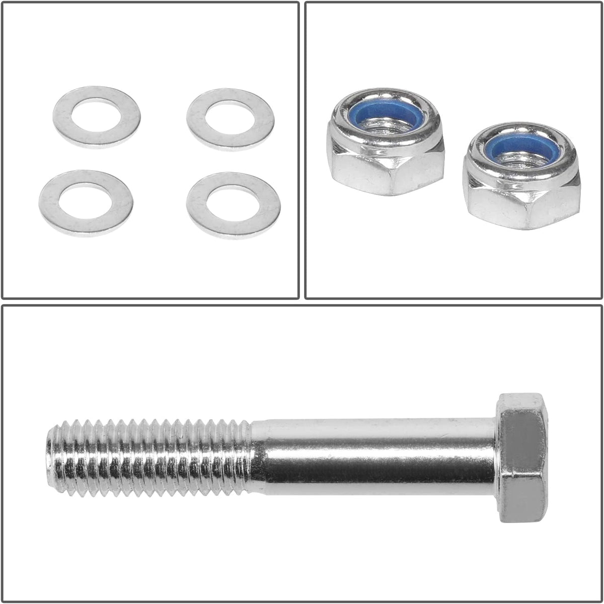 J2 Engineering J2-LK-FD-F-SE-024-BK 2" Front Leveling Lift Kit Coil Spring Spacers w/Shock Extensions Compatible with 05-22 F250 Super Duty / F350 Super Duty