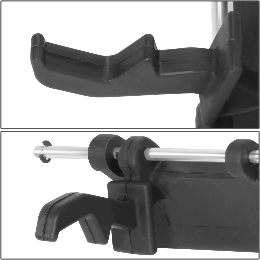 DNA MOTORING Rear Outer Tail Gate Handle Compatible with 01-07 Sequoia / 98-03 Sienna, w/o Moulding,Smooth Black, OEM-THO-00182
