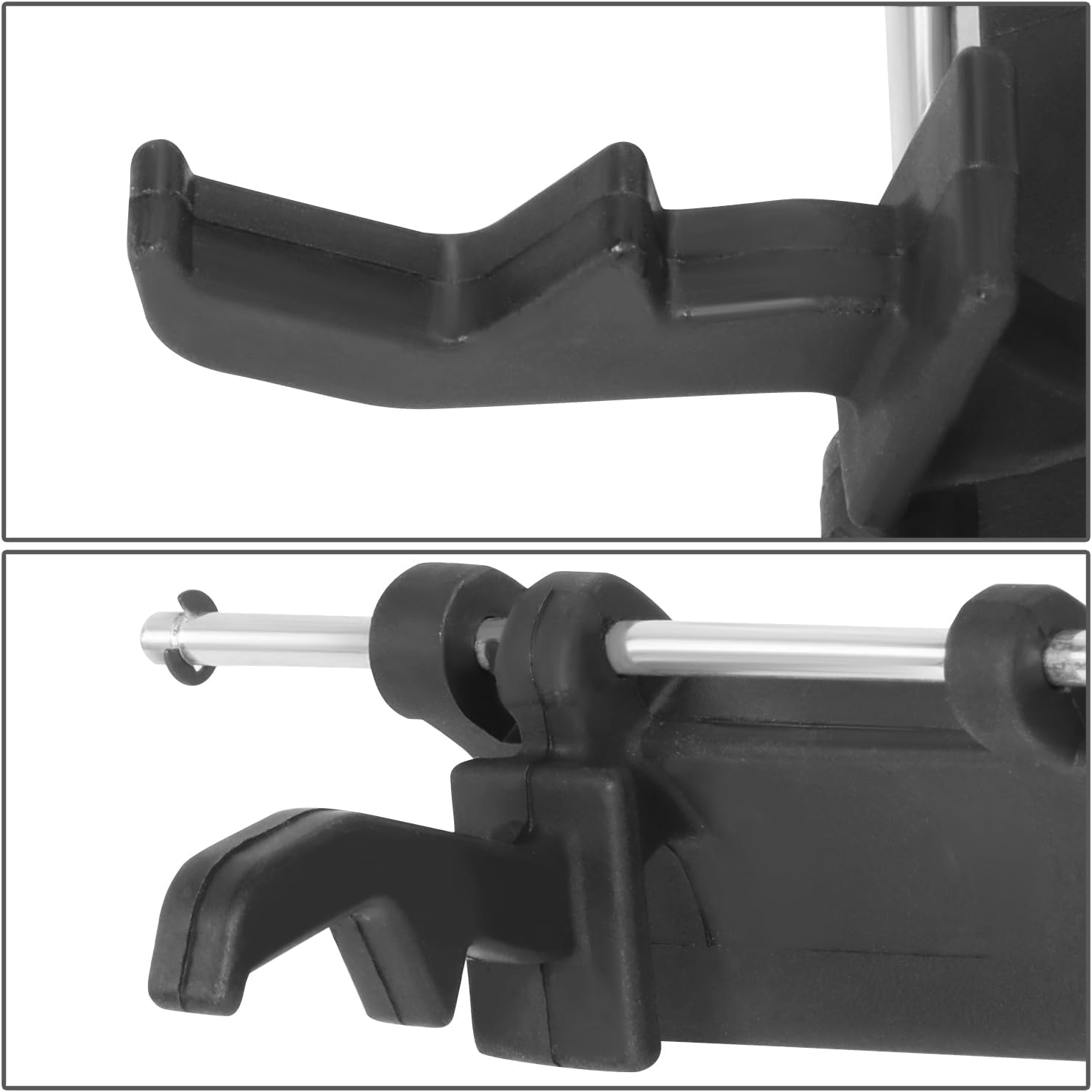DNA MOTORING Rear Outer Tail Gate Handle Compatible with 01-07 Sequoia / 98-03 Sienna, w/o Moulding,Smooth Black, OEM-THO-00182