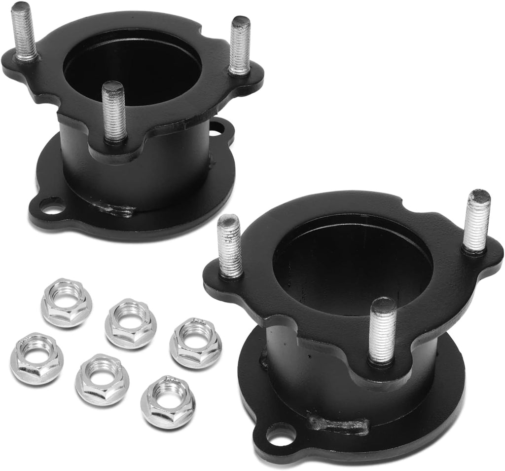 J2 Engineering J2-LK-CH-F-016-BK 3'' Front Leveling Lift Kit Strut Spacers Compatible with 2002-2009 Envoy/Trailblazer 2WD 4WD