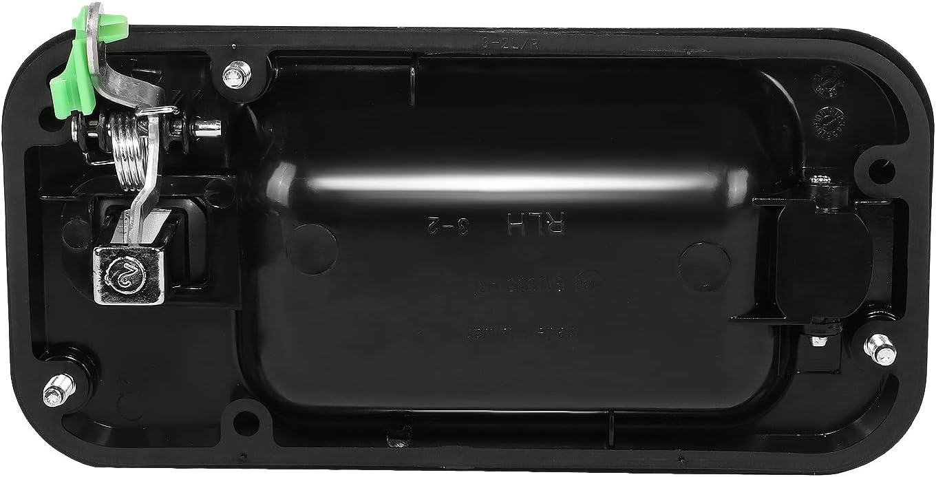 DNA MOTORING OEM-DHO-00555 Rear Left Side Door Pull Handle Compatible with 03-09 Hummer H2, Smooth Black