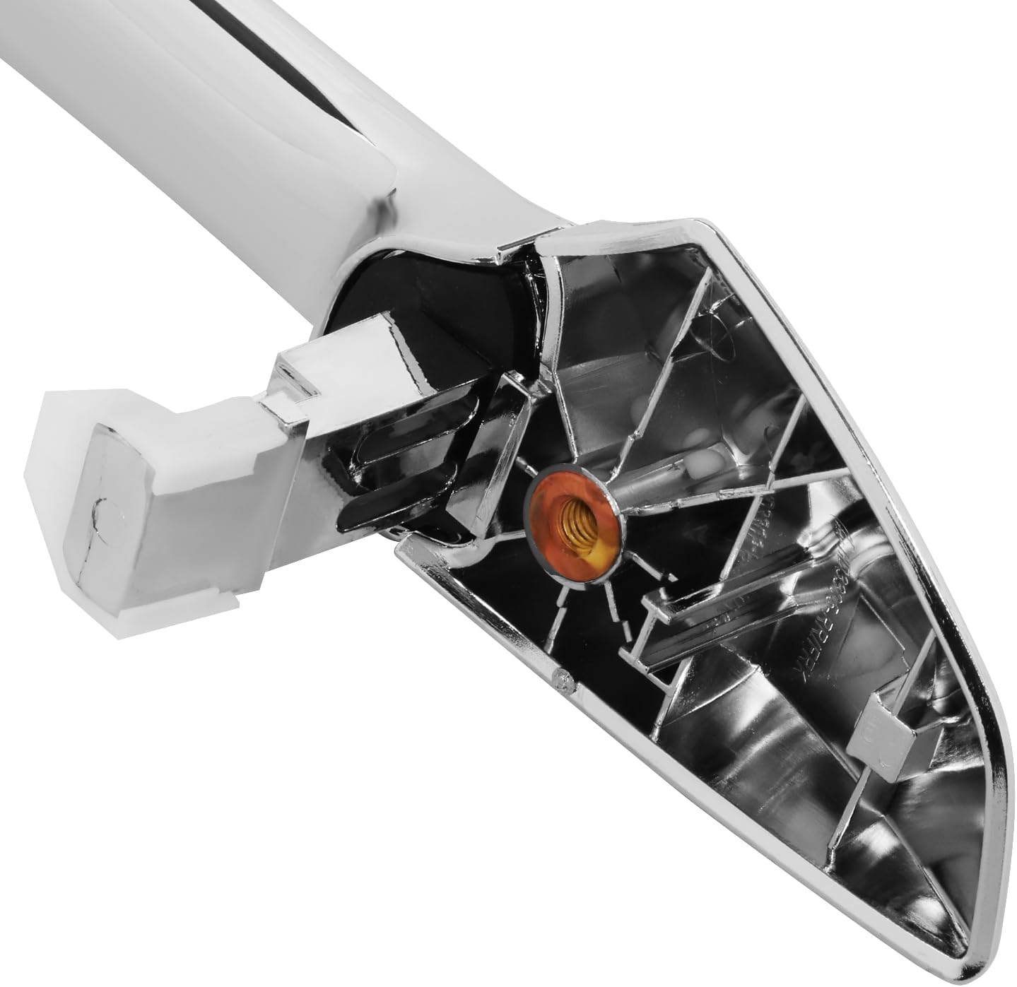 DNA MOTORING Front, Rear Right Outer Door Handle Compatible with 08-12 Honda Accord,w/o Keyhole, Chrome, OEM-DHO-01095