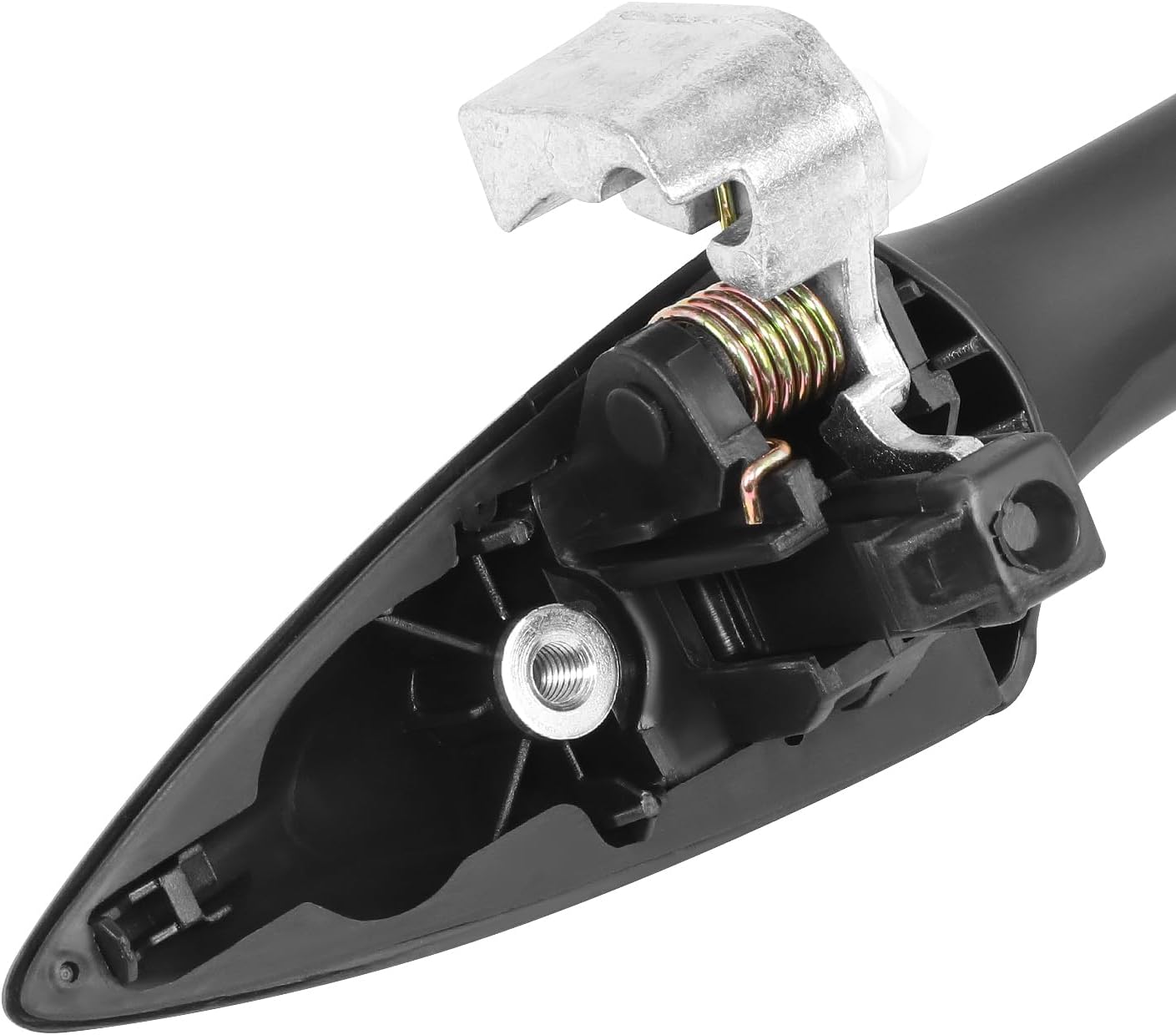 DNA MOTORING Rear Left Outer Door Handle Compatible with 07-11 Honda Odyssey, Primed Black, OEM-DHO-01136, 72680SHJA01