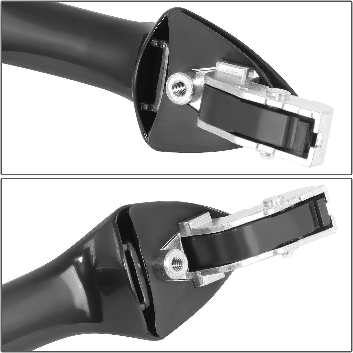 DNA MOTORING Rear Left Outer Door Handle Compatible with 07-11 Honda Odyssey, Primed Black, OEM-DHO-01136, 72680SHJA01
