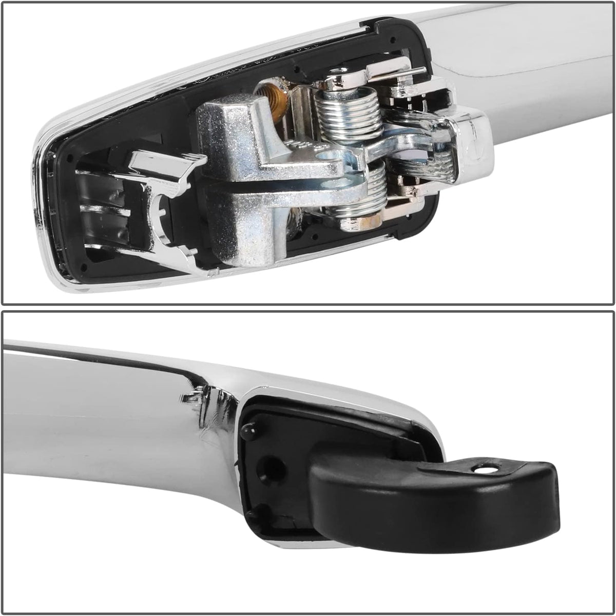 DNA MOTORING OEM-DHO-00650 Rear Left/Right Side Door Pull Handle Compatible with 08-10 Chrysler Town & Country/Compatible with 08-10 Dodge Grand Caravan, Chrome