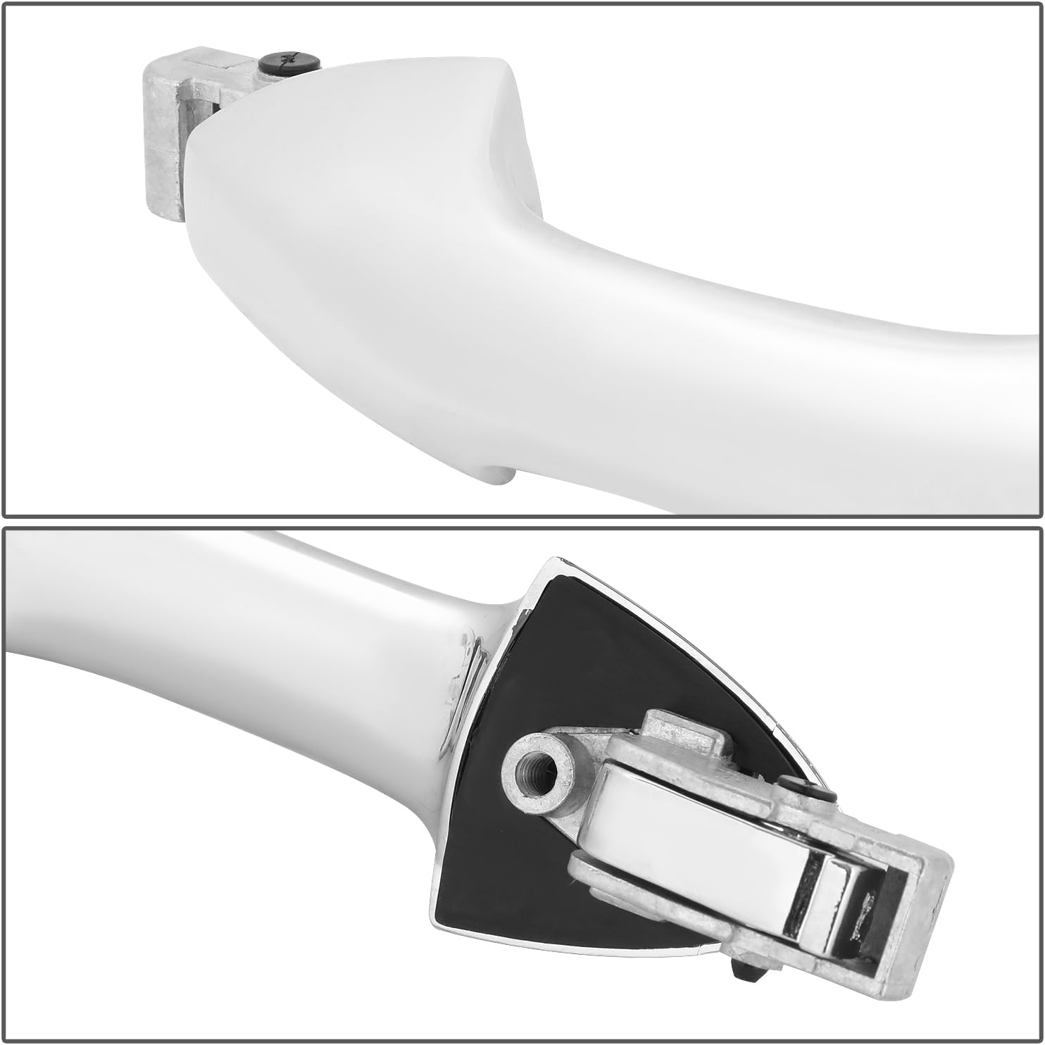 DNA MOTORING Rear Left Outer Door Handle Compatible with 07-12 Acura RDX, Chrome, OEM-DHO-01032