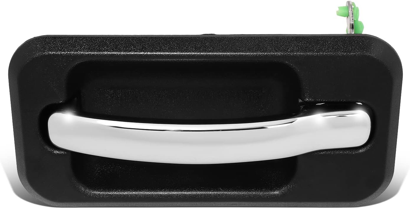 DNA MOTORING OEM-DHO-00555 Rear Left Side Door Pull Handle Compatible with 03-09 Hummer H2, Smooth Black